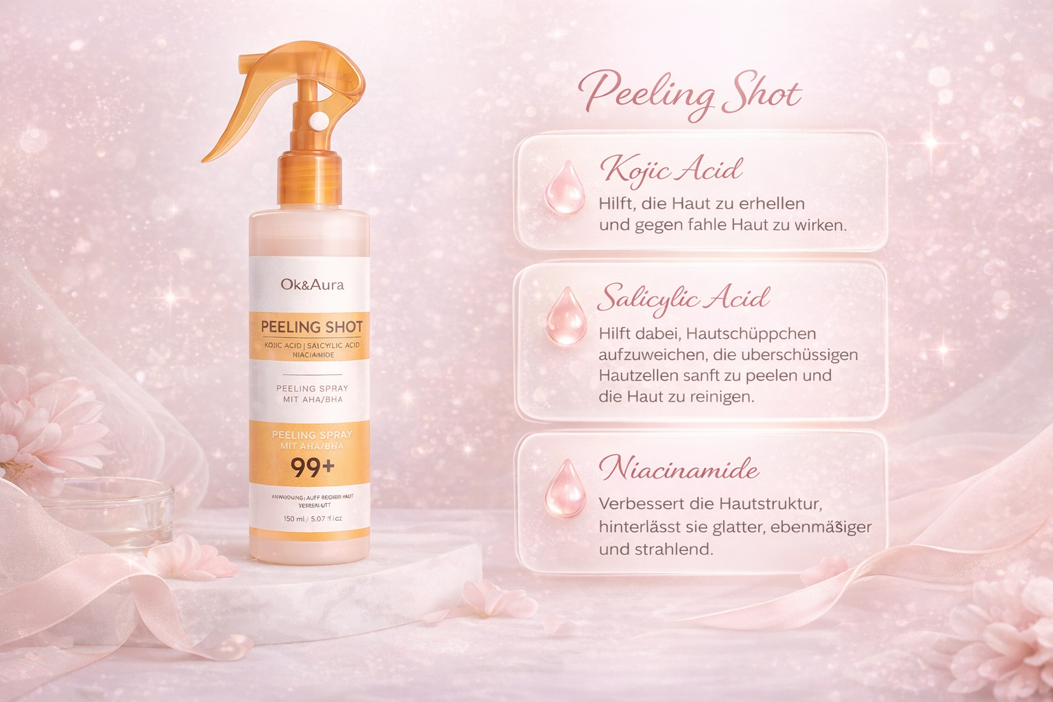 MYRONA Body Shot Kojic Acid Tumeric Spray